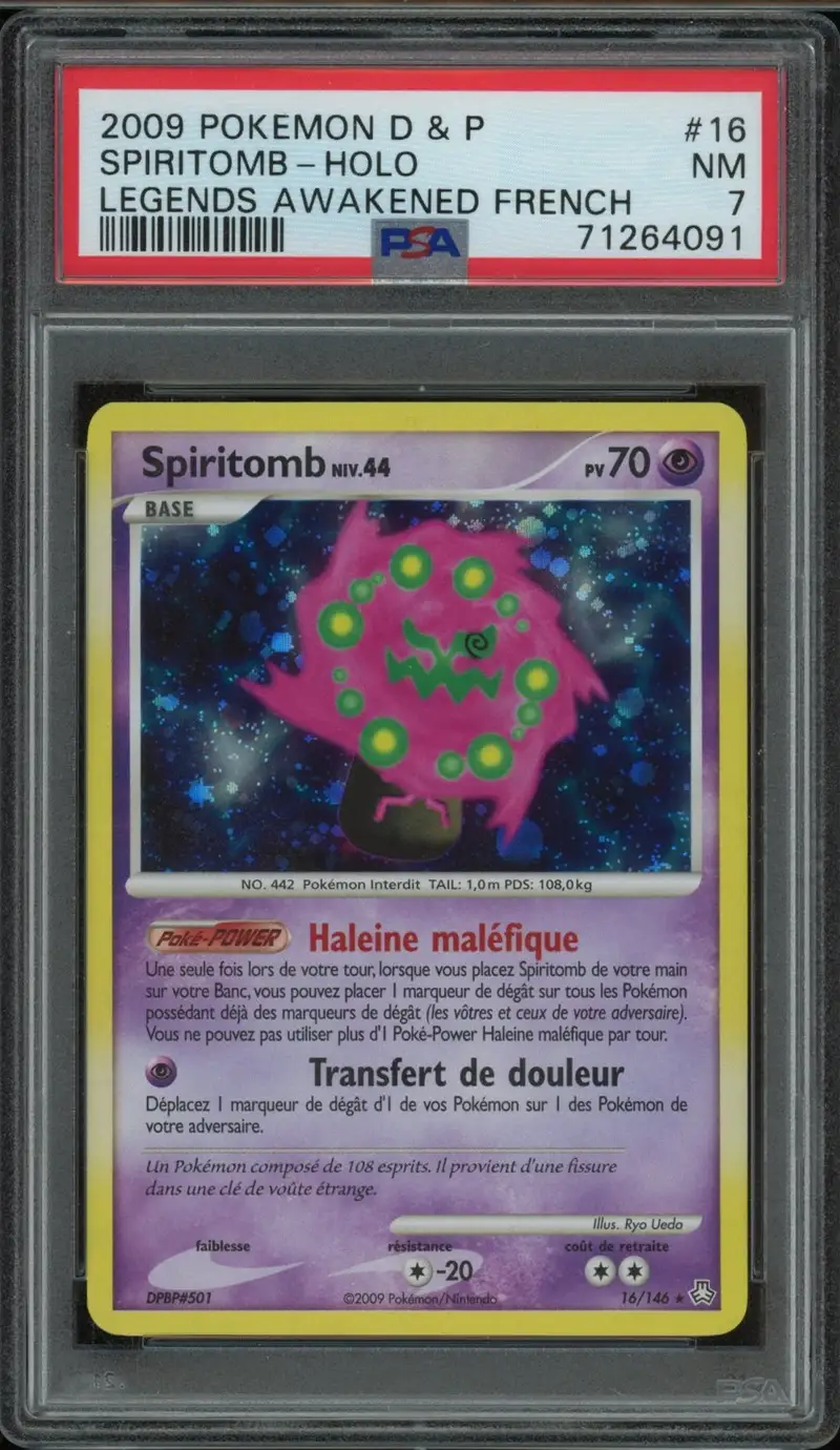 PSA 7 Spiritomb Holo