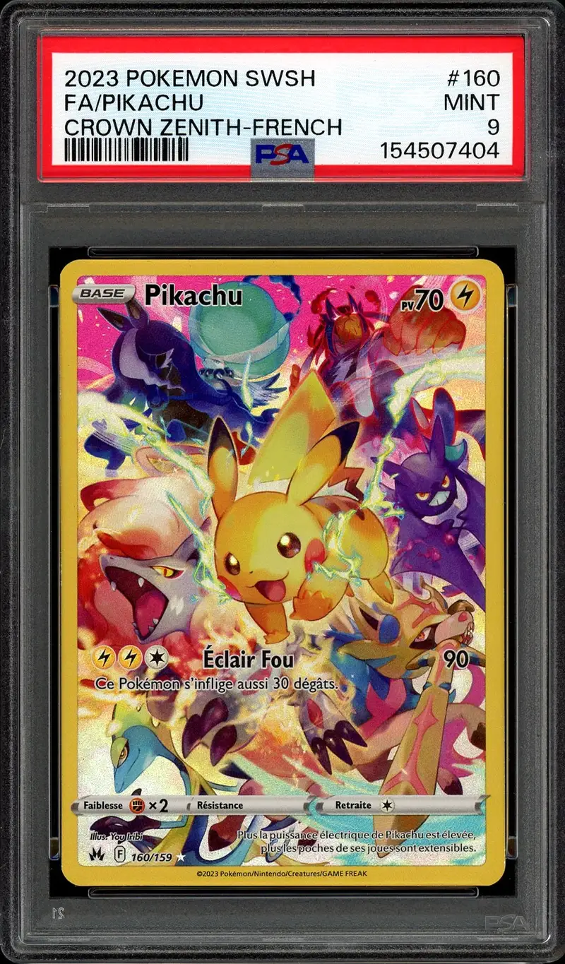 PSA 9 Pikachu