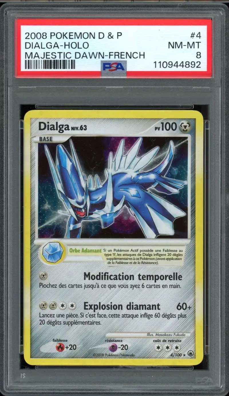 PSA 8 Dialga Holo