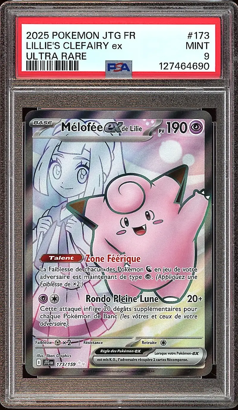 PSA 9 Mélofée Ex de Lilie