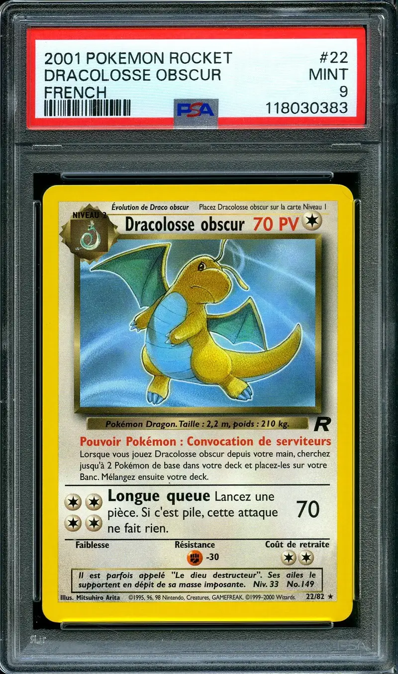 PSA 9 Dracolosse Obscur