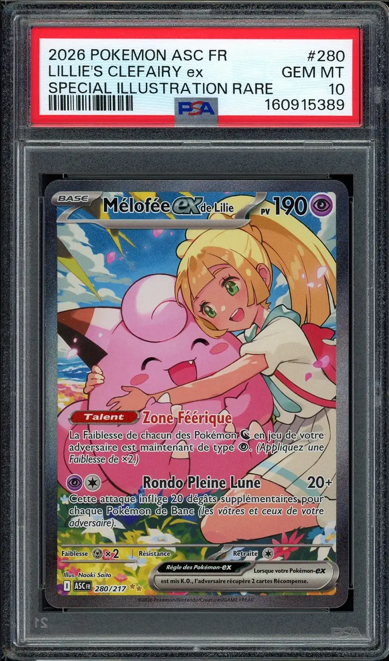 PSA 10 Mélofée Ex de Lilie