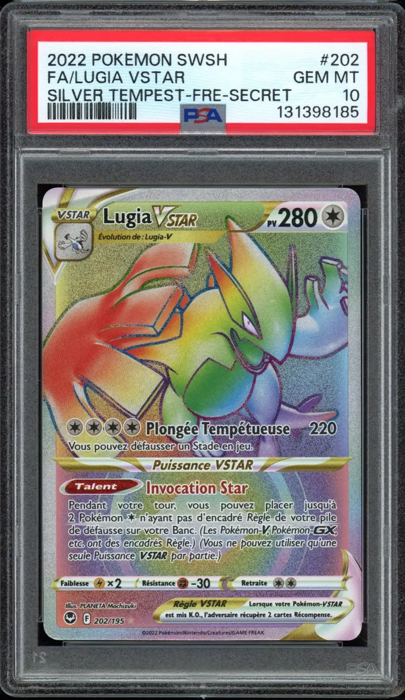 PSA 10 Lugia VStar Rainbow