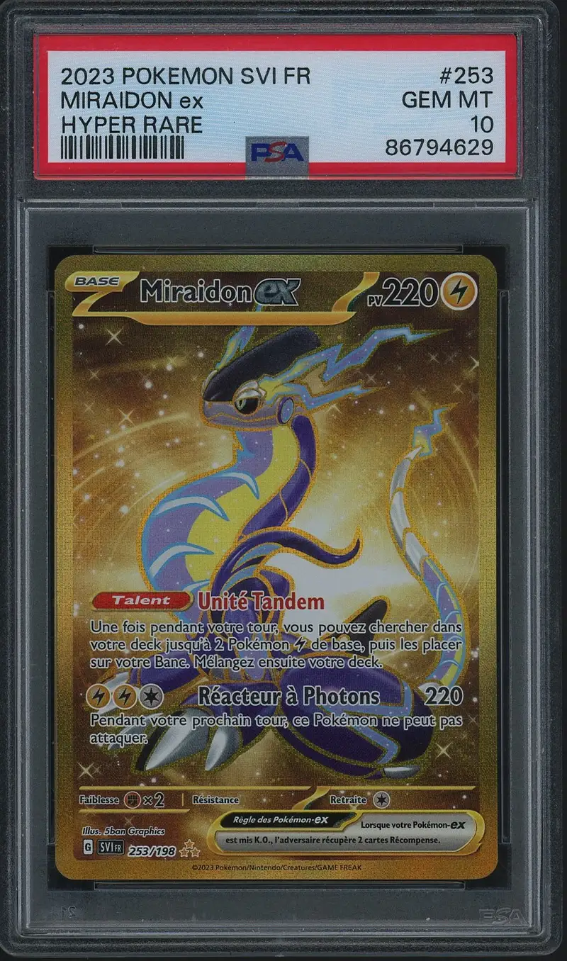 PSA 10 Miraidon Ex Gold