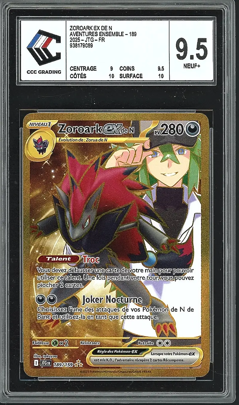 CCC 9.5 Zoroark Ex de N Gold