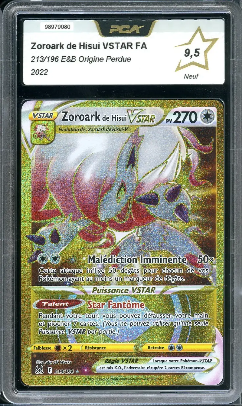 PCA 9.5 Zoroark de Hisui VStar Gold