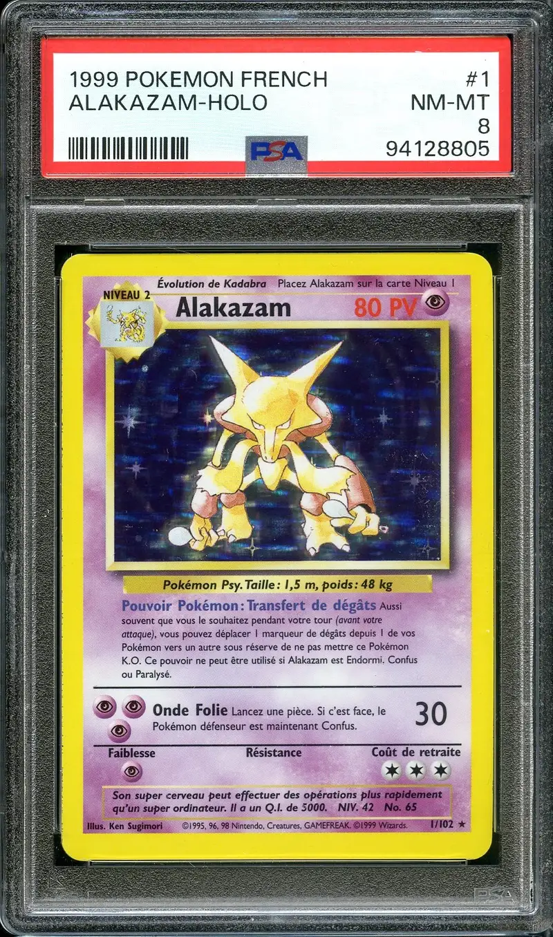 PSA 8 Alakazam Holo