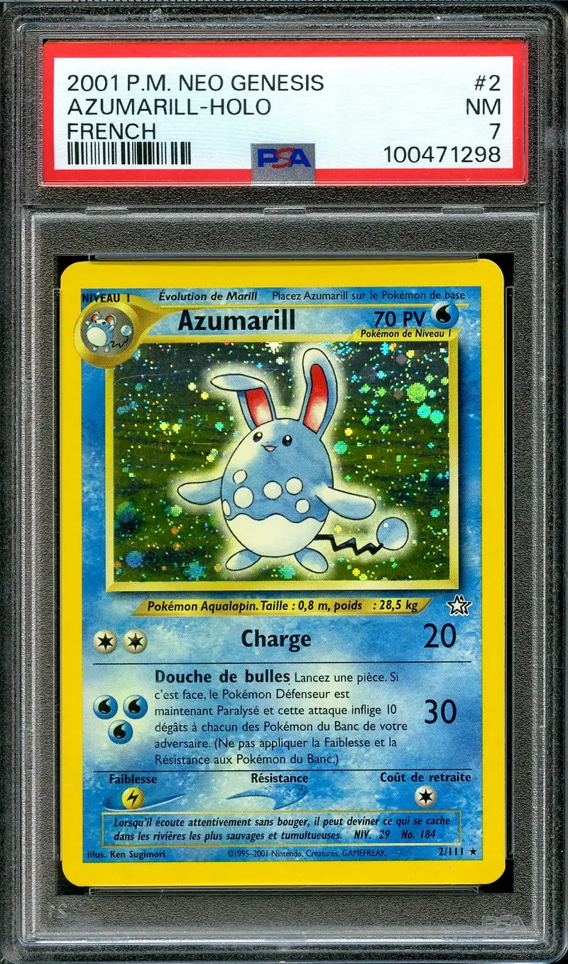 PSA 7 Azumarill Holo