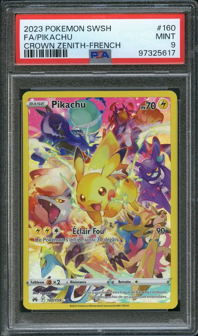 PSA 9 Pikachu