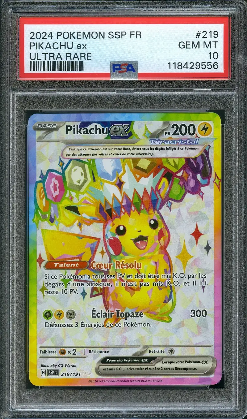PSA 10 Pikachu Ex