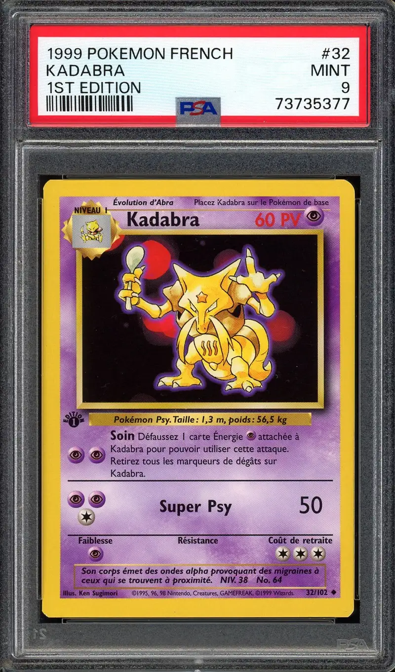 PSA 9 Kadabra