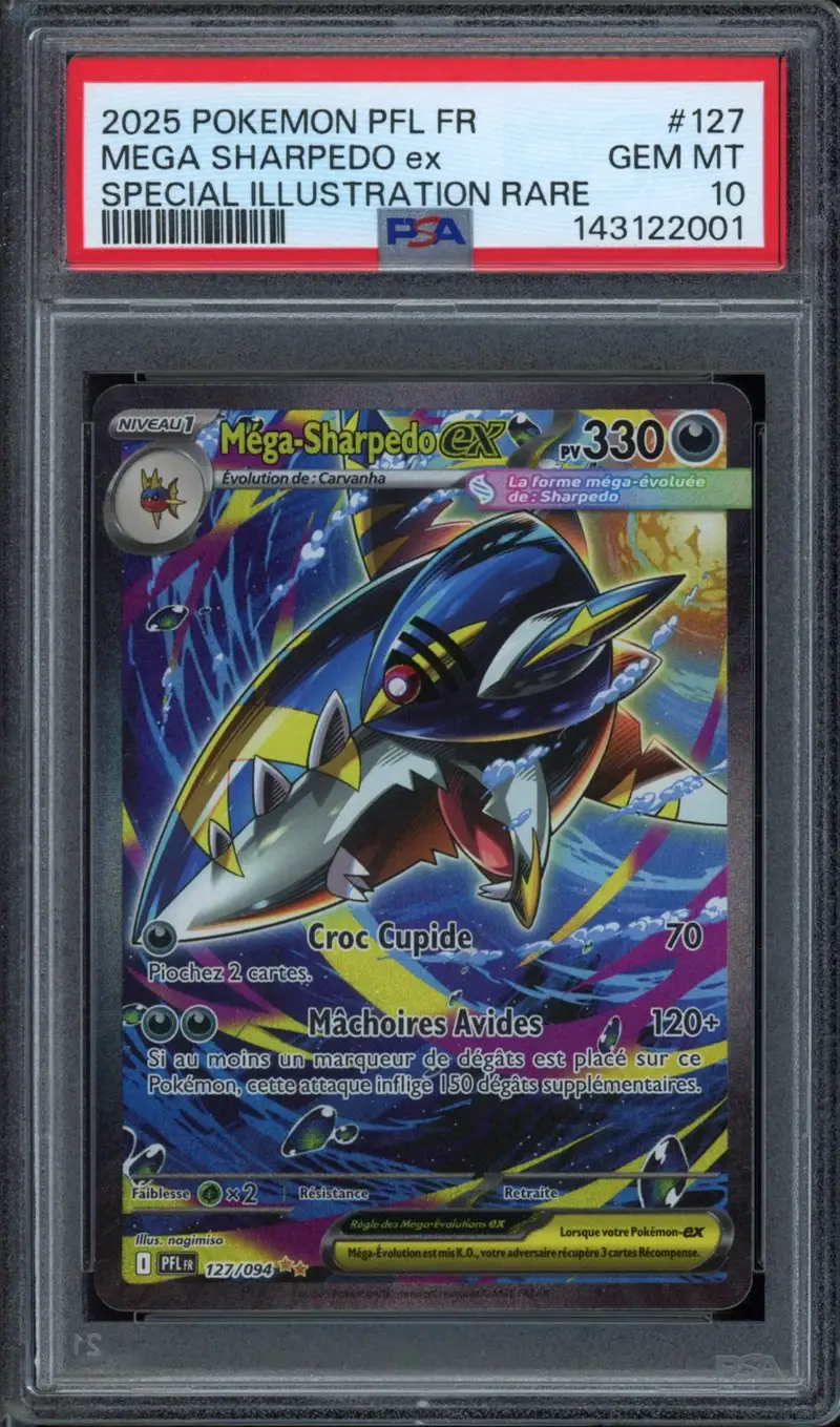 PSA 10 Méga-Sharpedo Ex