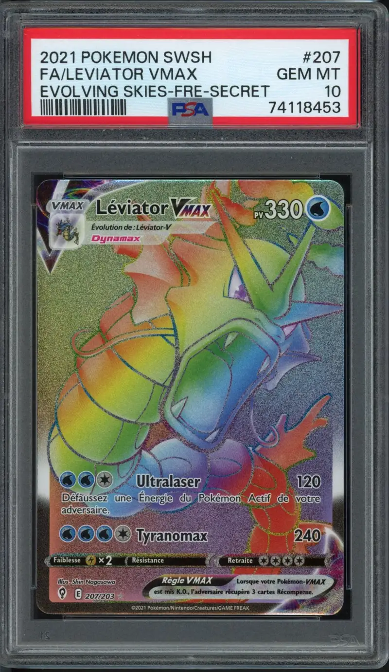 PSA 10 Léviator VMax Rainbow