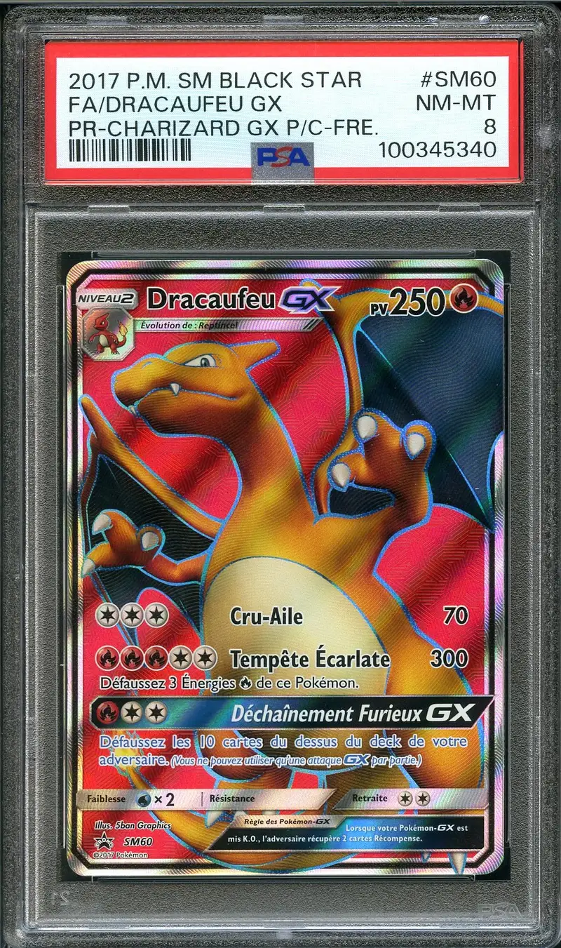PSA 8 Dracaufeu Gx