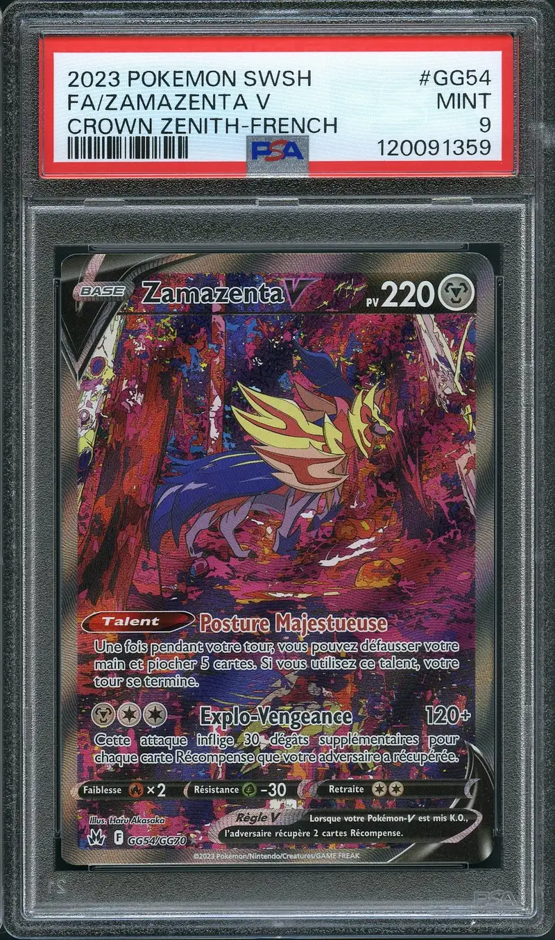 PSA 9 Zamazenta V