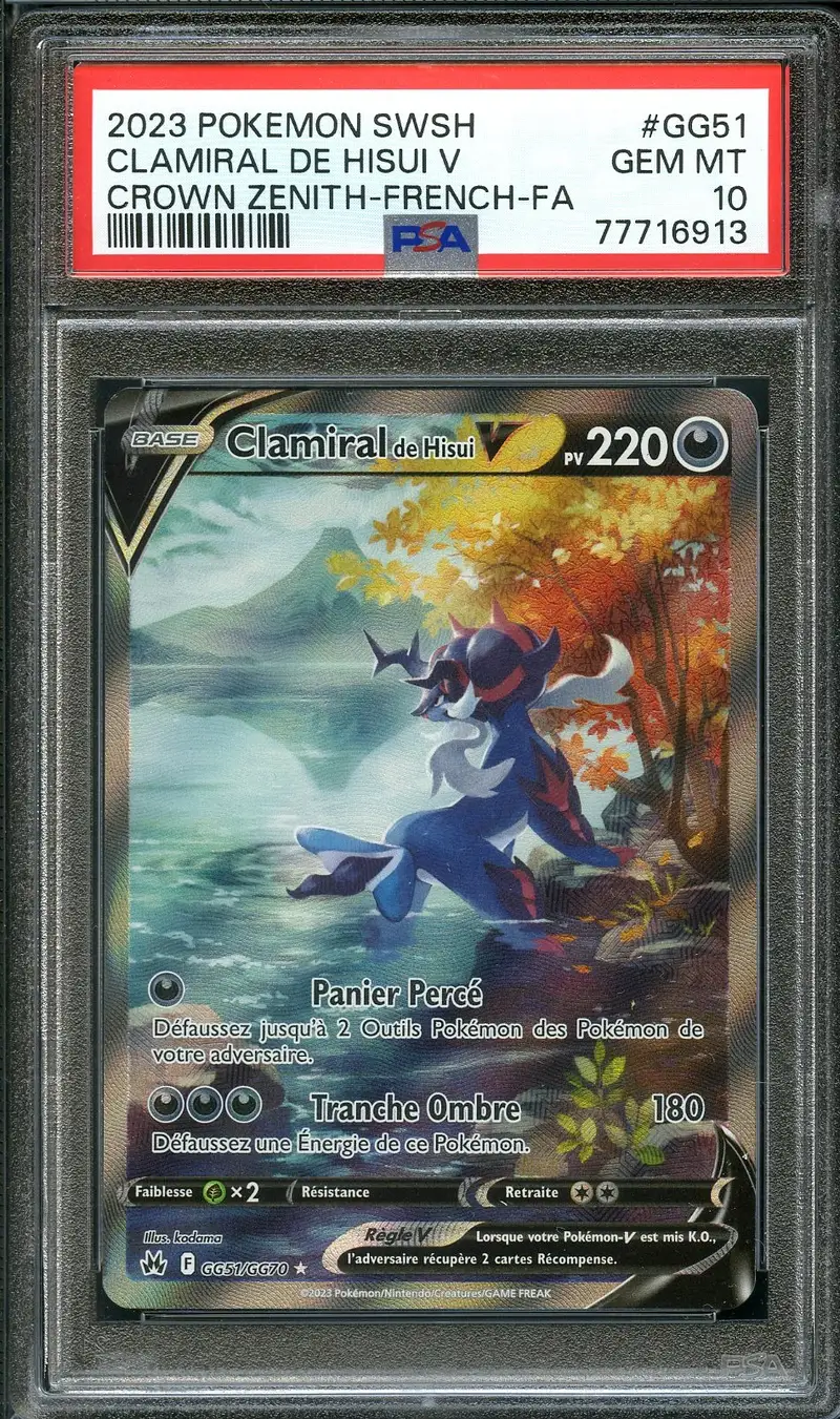 PSA 10 Clamiral de Hisui V