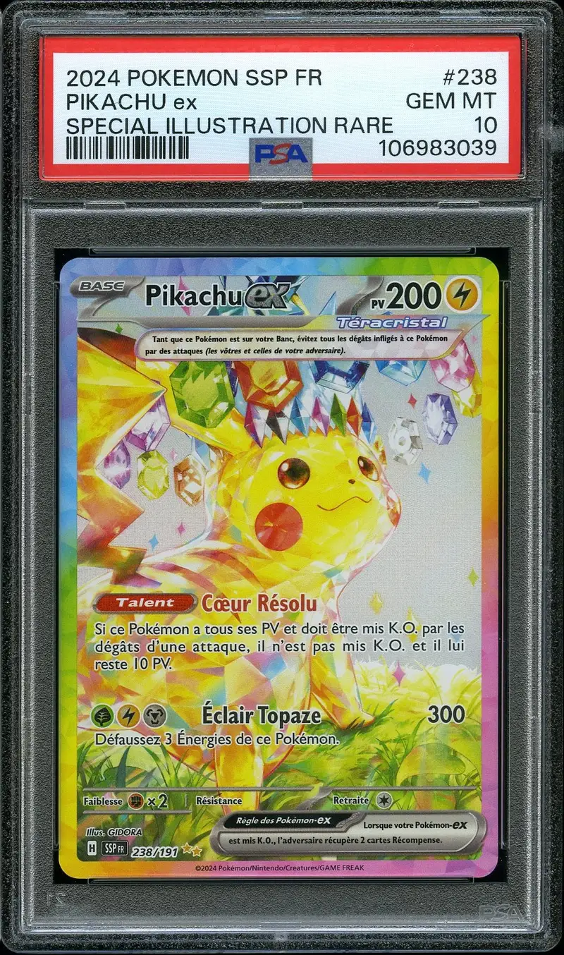 PSA 10 Pikachu Ex