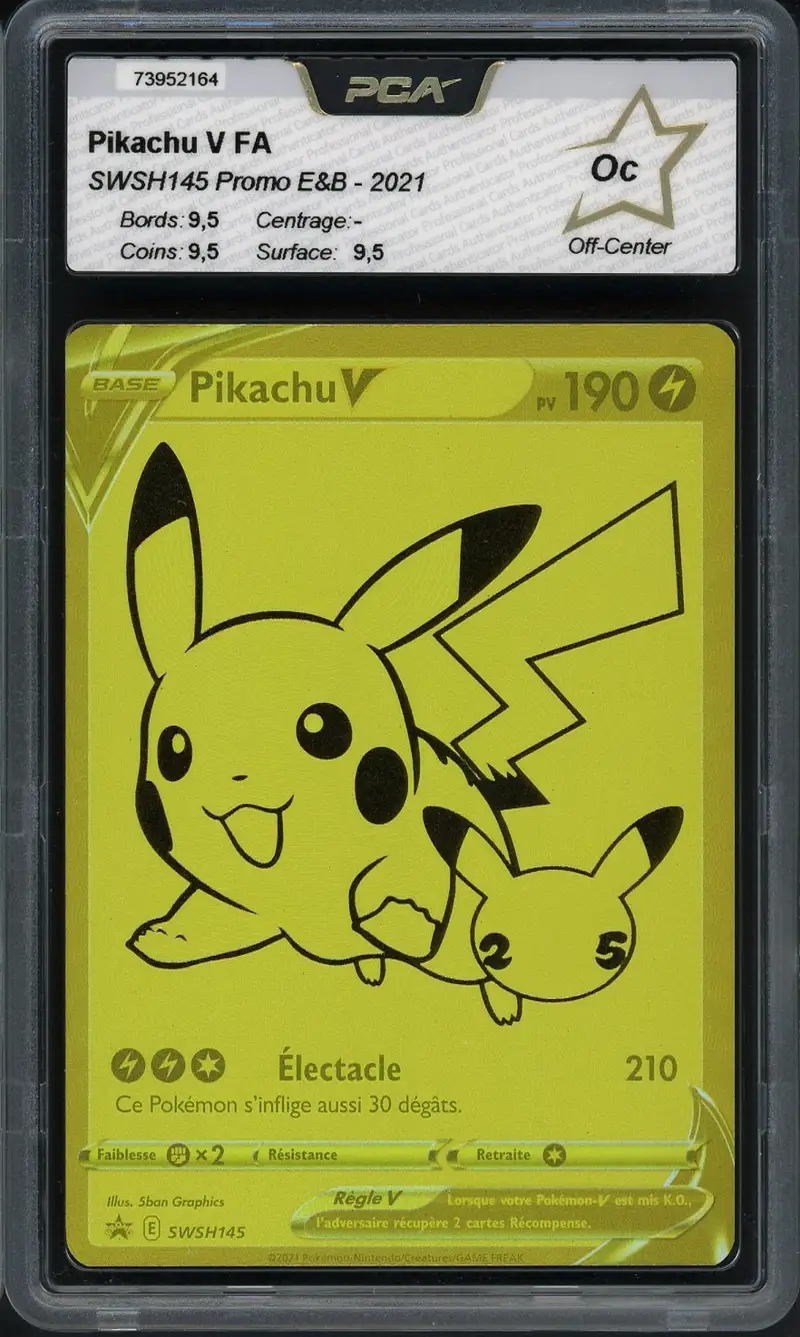PCA 9.5 Pikachu V Gold