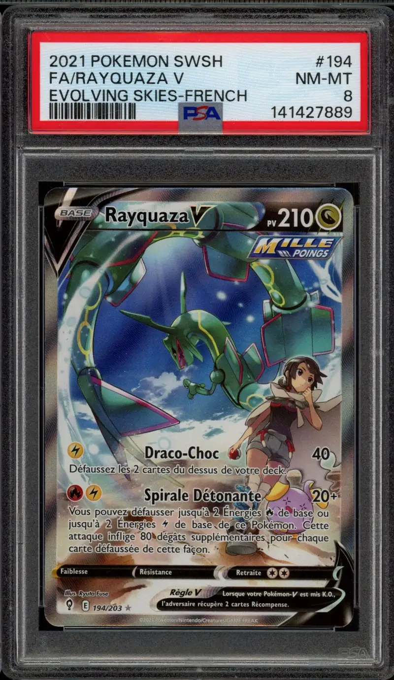 PSA 8 Rayquaza V