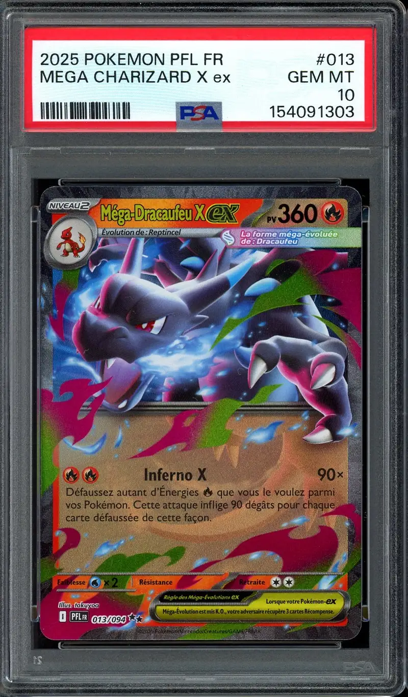 PSA 10 Méga-Dracaufeu X Ex