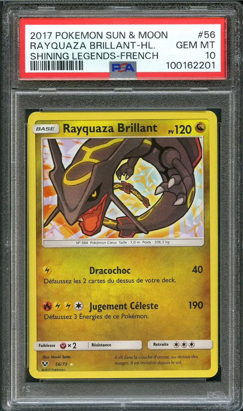 PSA 10 Rayquaza Brillant