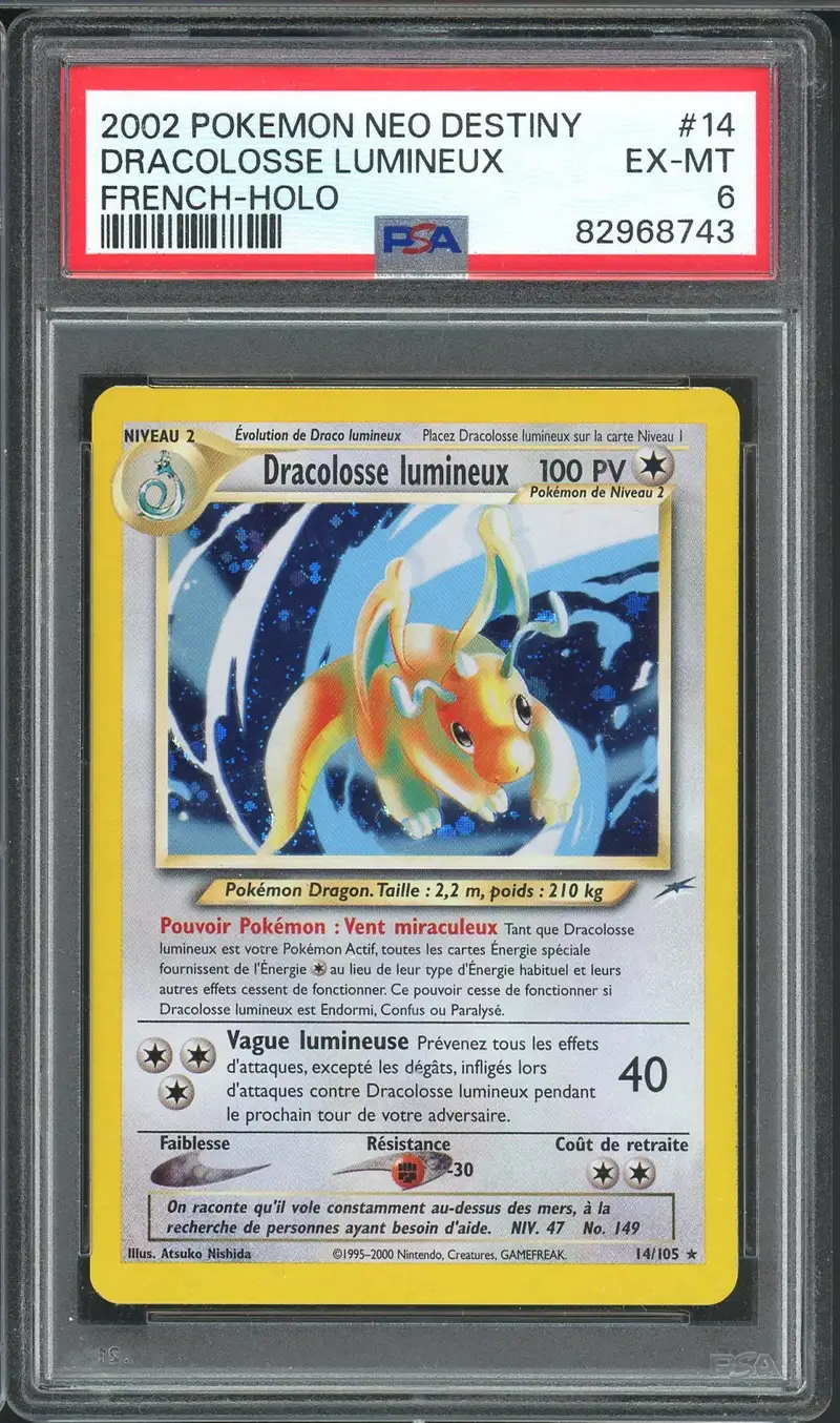 PSA 6 Dracolosse Lumineux
