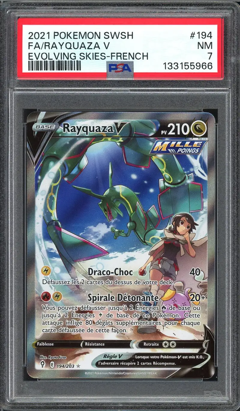 PSA 7 Rayquaza V