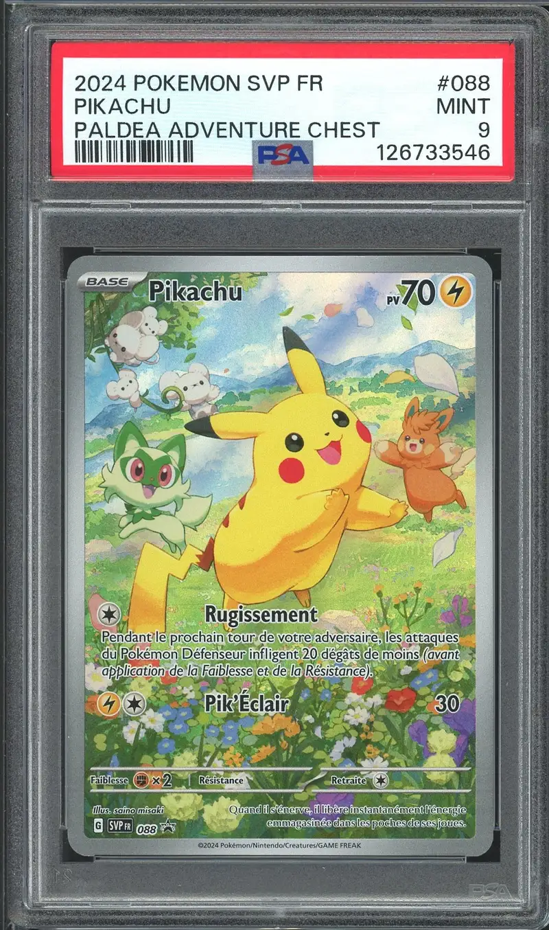 PSA 9 Pikachu