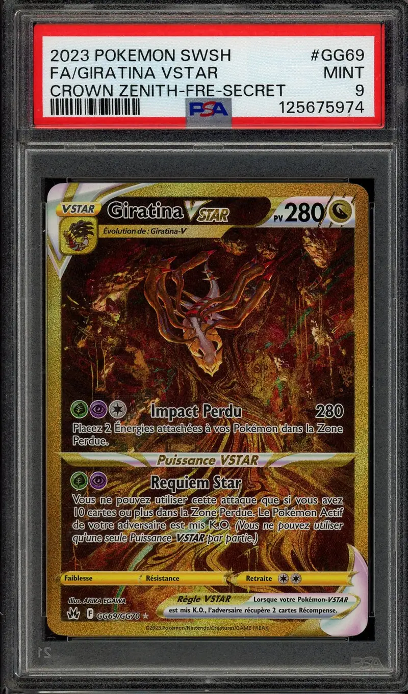 PSA 9 Giratina VStar Gold