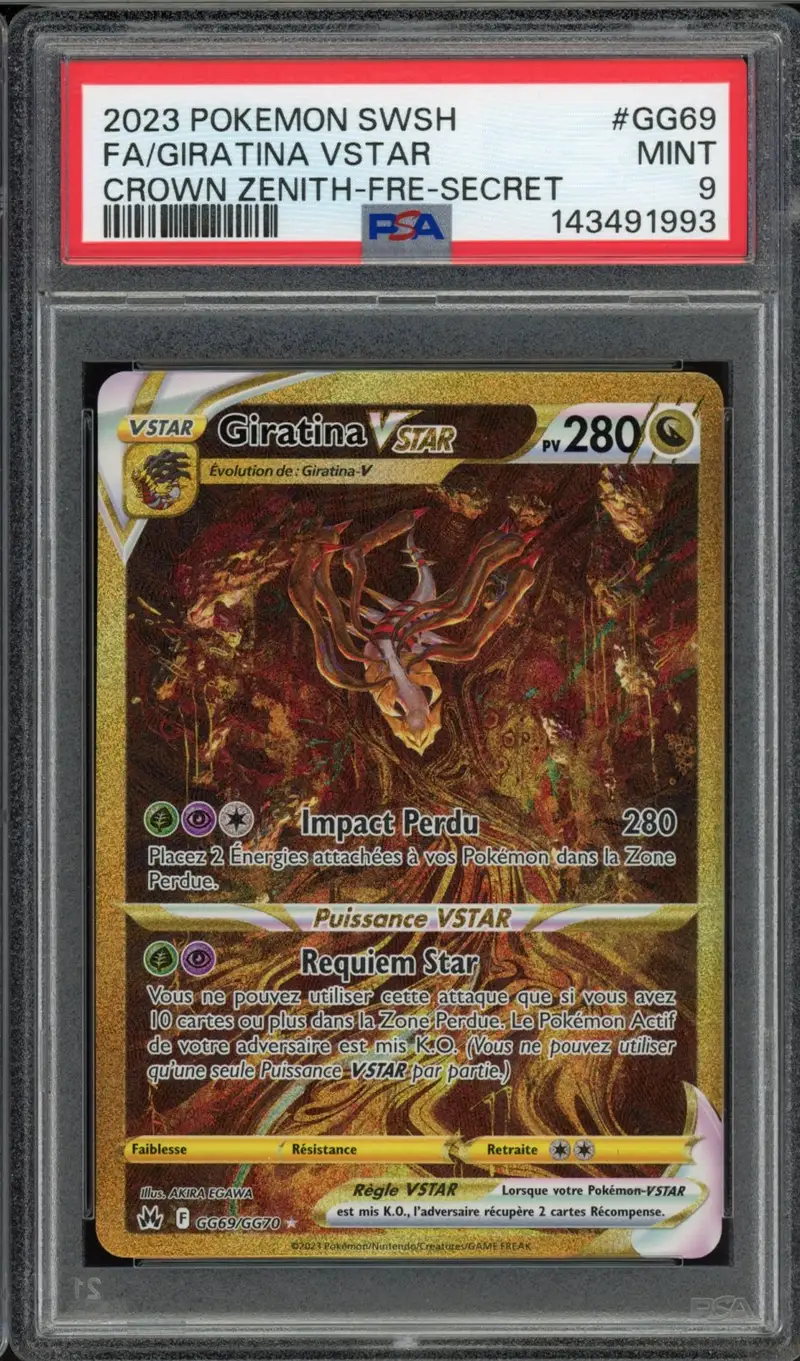 PSA 9 Giratina VStar Gold