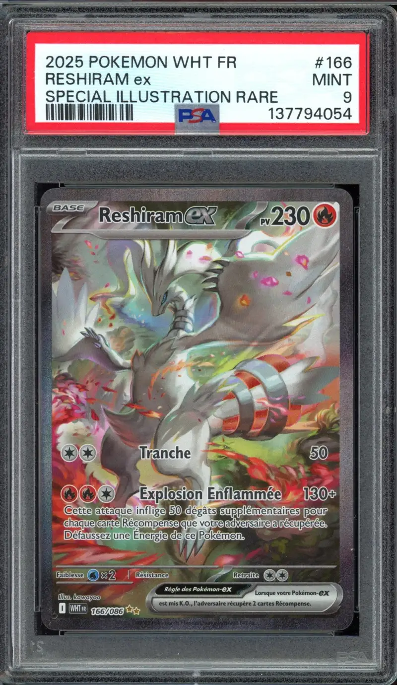 PSA 9 Reshiram Ex