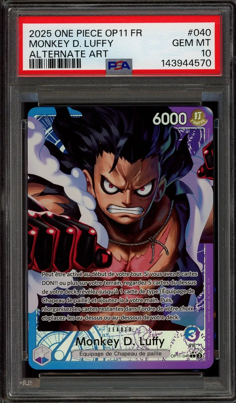 PSA 10 Monkey D. Luffy