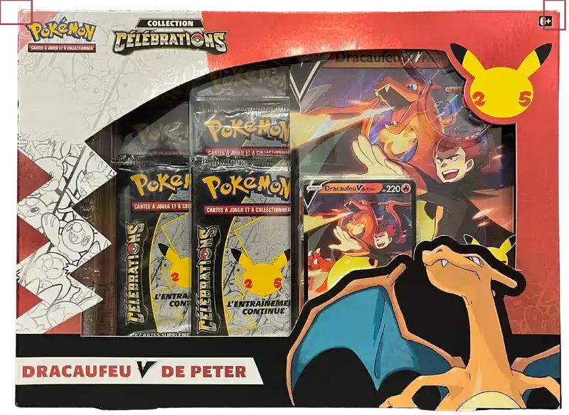 Coffret EB7.5 Célébrations Dracaufeu V de Peter
