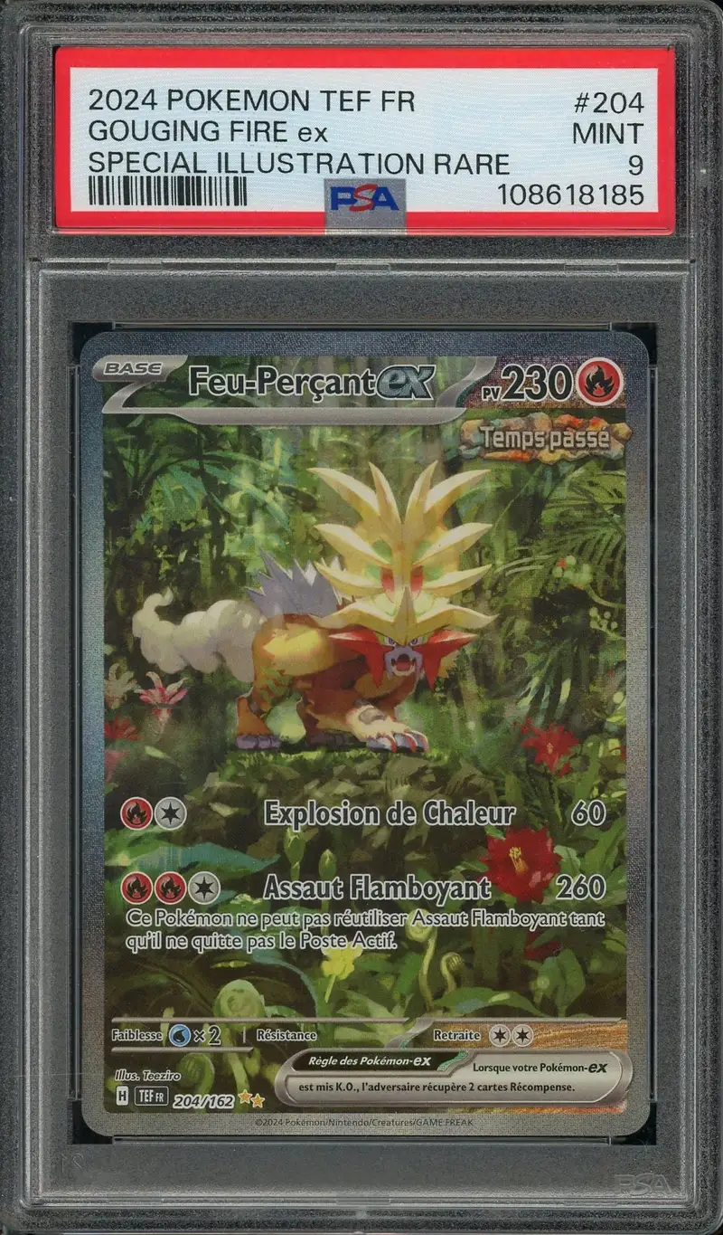 PSA 9 Feu-Perçant Ex