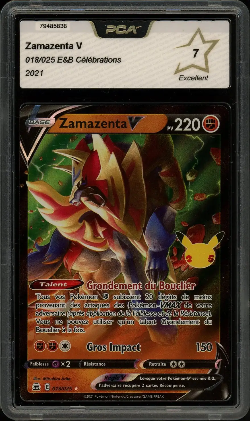 PSA 10 Zamazenta V Gold