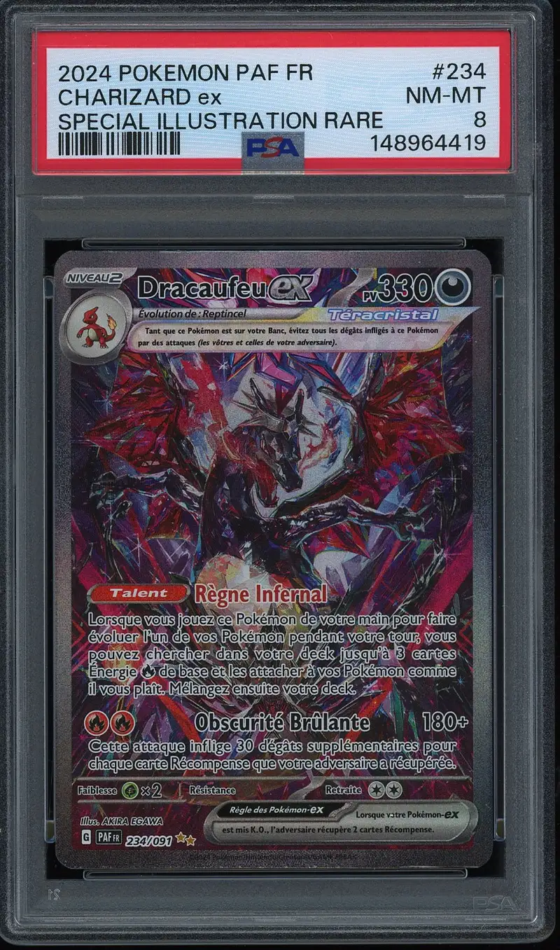 PSA 8 Dracaufeu Ex