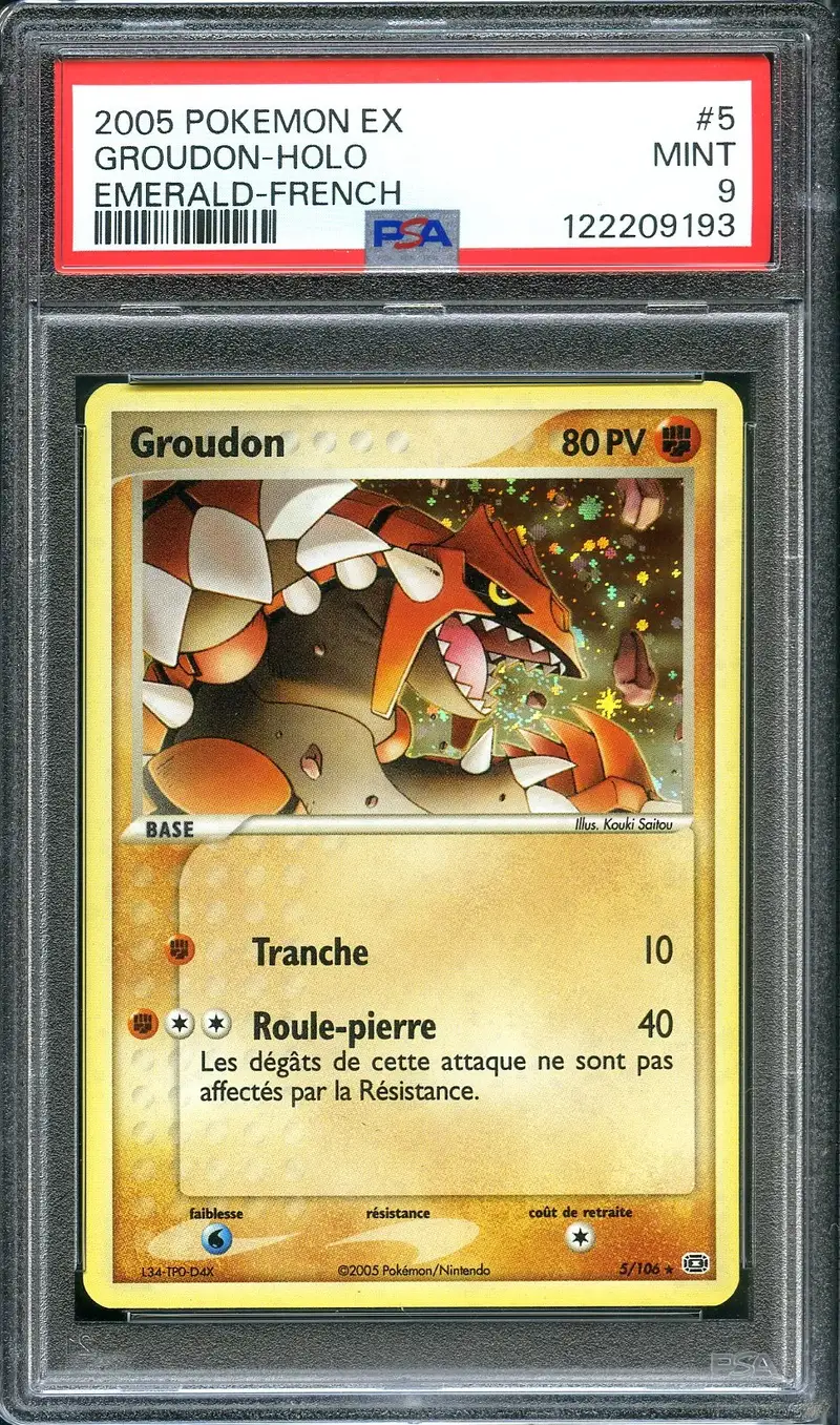 PSA 9 Groudon Holo