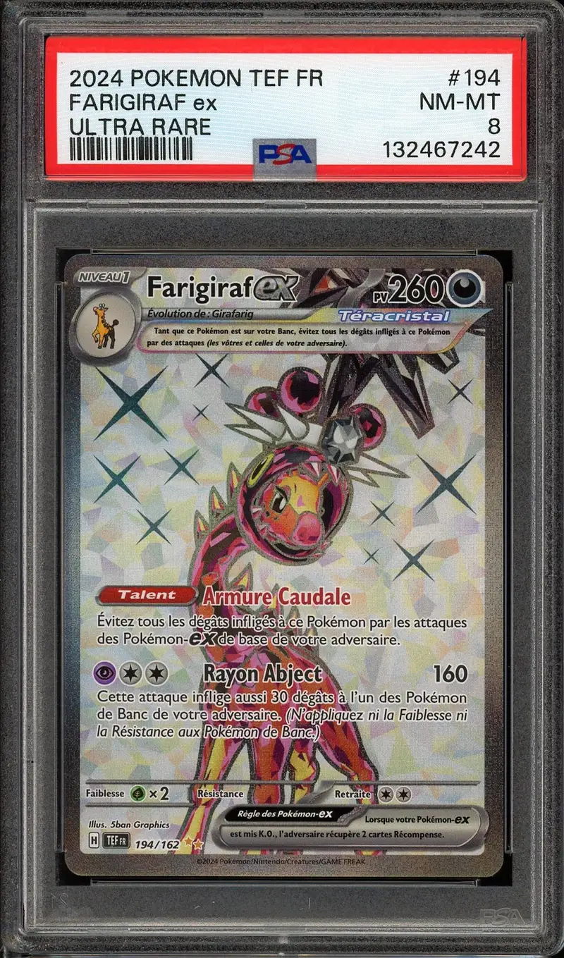 PSA 8 Farigiraf Ex