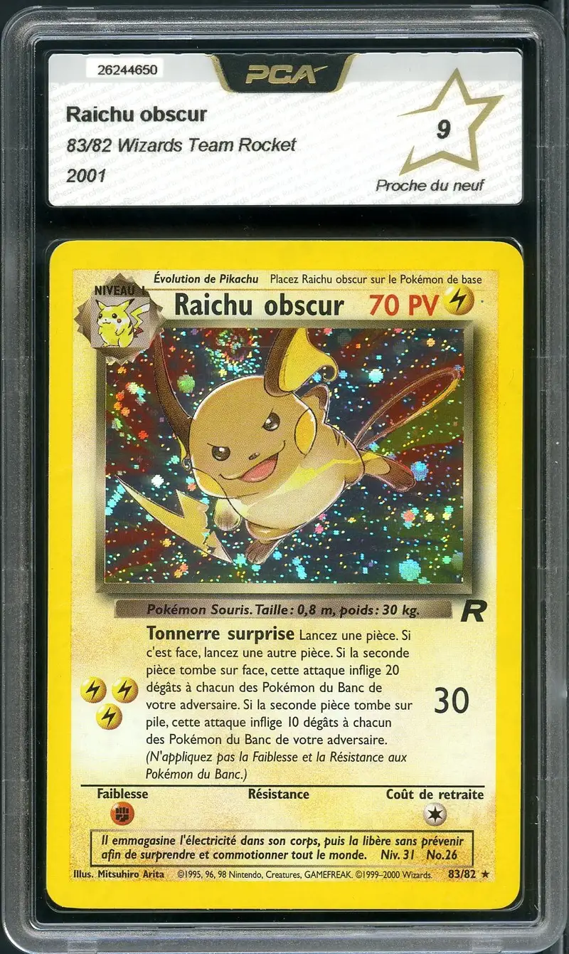 PCA 9 Raichu Obscur Holo