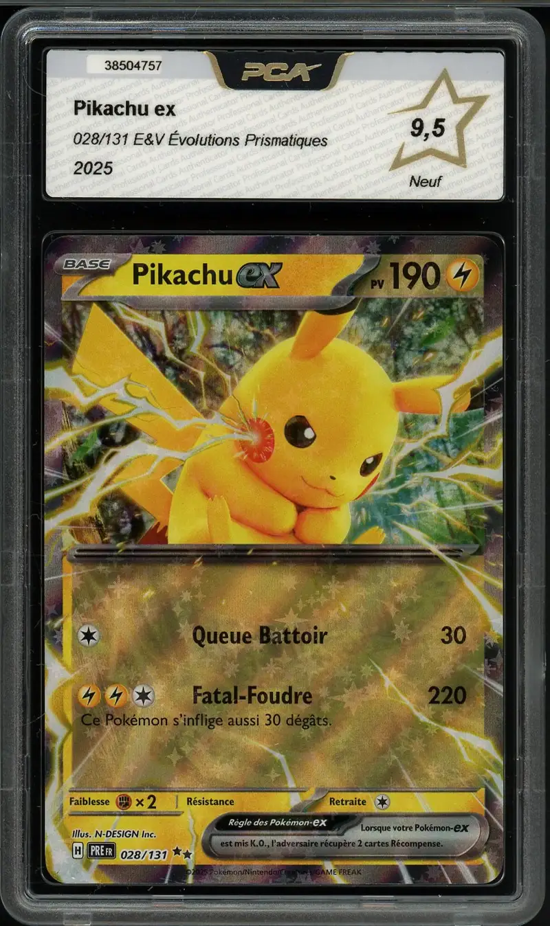 PCA 9.5 Pikachu Ex