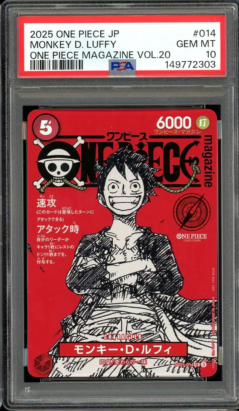 PSA 10 Monkey D. Luffy