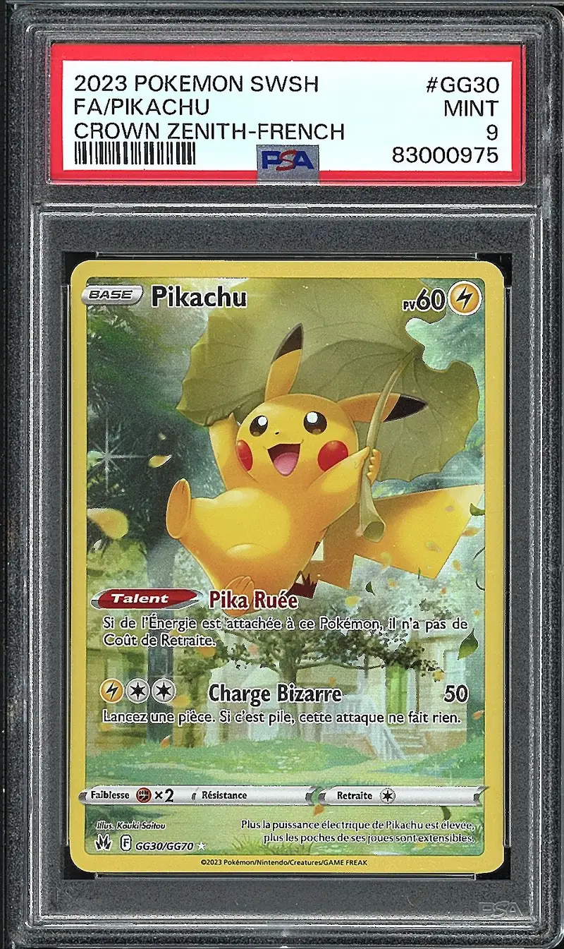 PSA 9 Pikachu