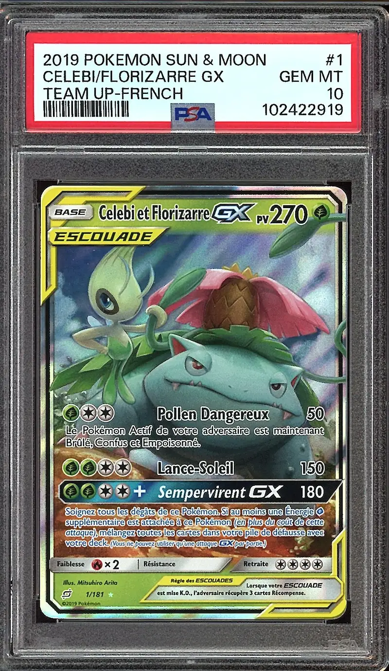 PSA 10 Celebi et Florizarre Gx