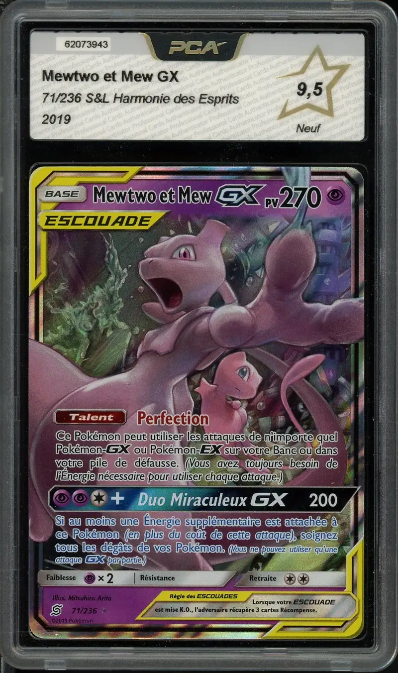 PCA 9.5 Mewtwo et Mew Gx
