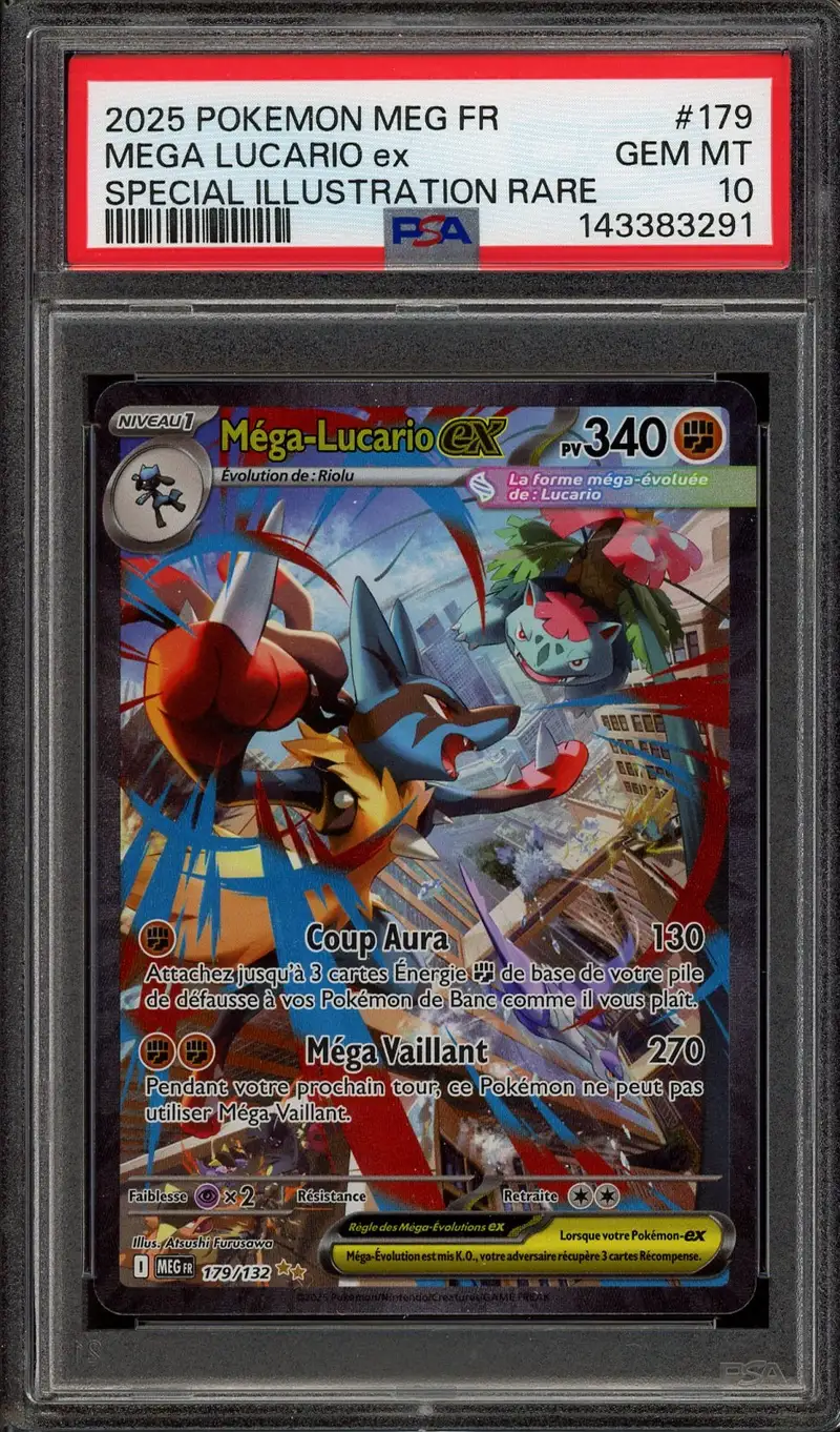 PSA 10 Méga-Lucario Ex
