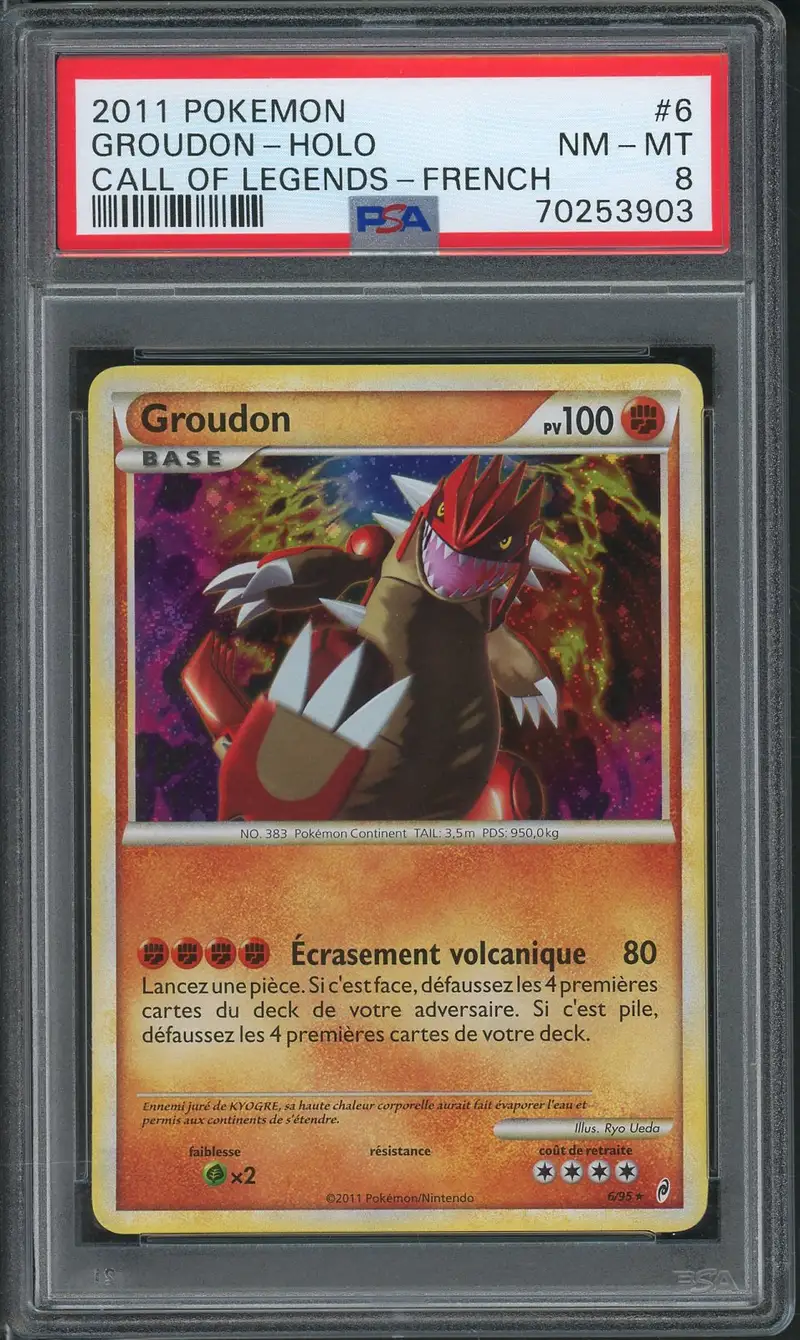 PSA 8 Groudon Holo