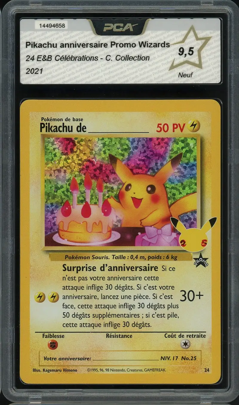 PCA 9.5 Pikachu de _____ Holo
