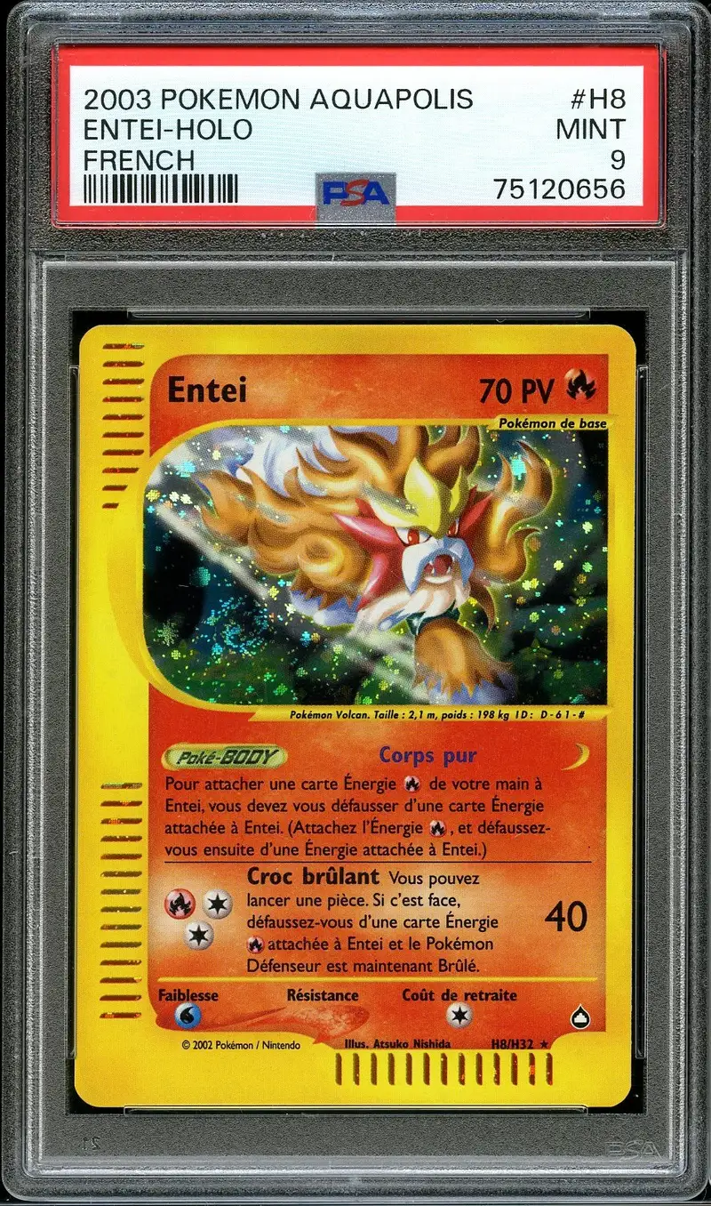 PSA 9 Entei Holo