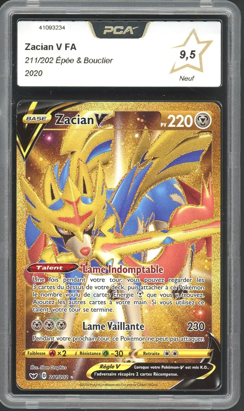 PCA 9.5 Zacian V Gold