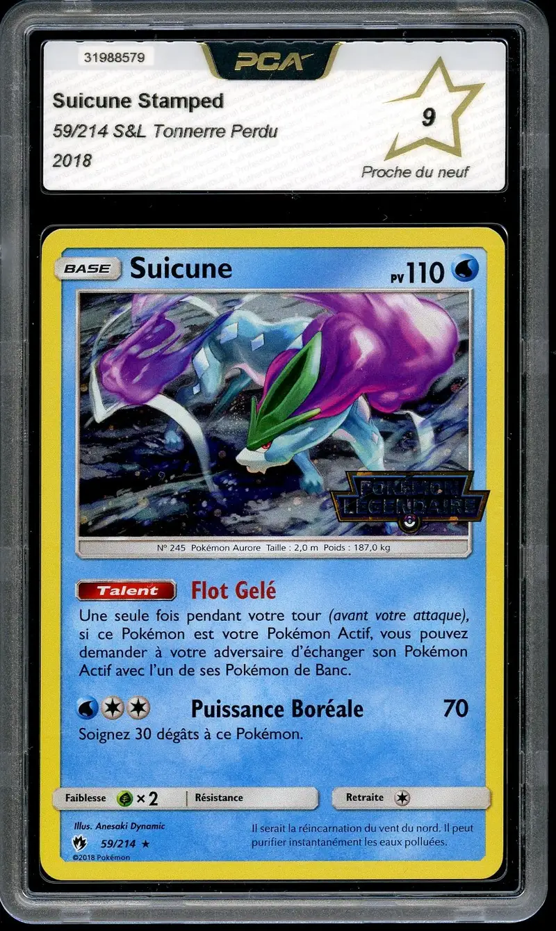PCA 9 Suicune Holo Stamp